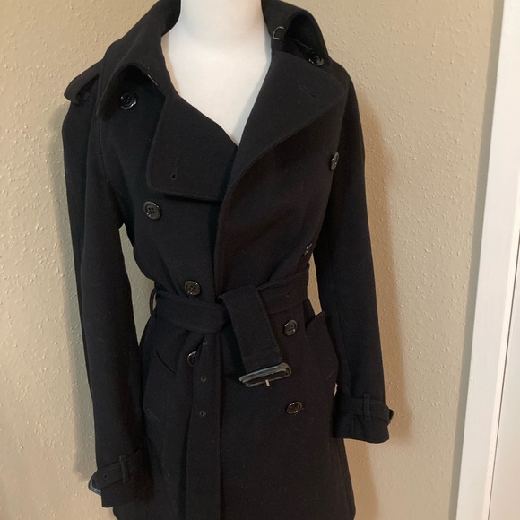BURBERRY London Wool Trench Coat - Picture 1 of 6